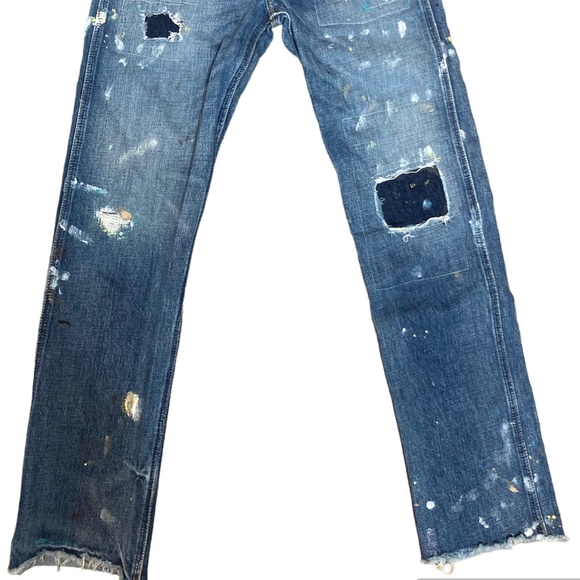 Polo Ralph Lauren Reede High Rise Straight Distressed Size 26 Jeans - Picture 5 of 7